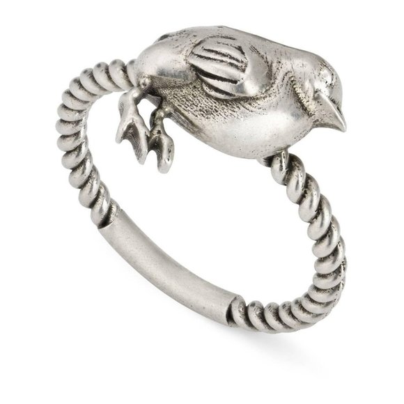 Gucci Chick Motif Ring in Silver NEW IN BOX - Picture 7 of 8